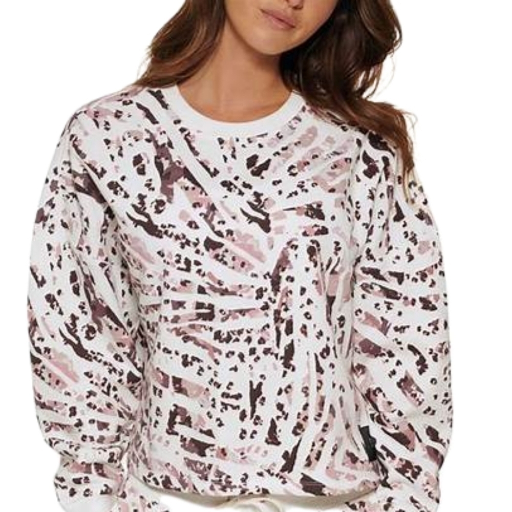 calvin klein performance Womens printed Crop Pullover Top, Size XS